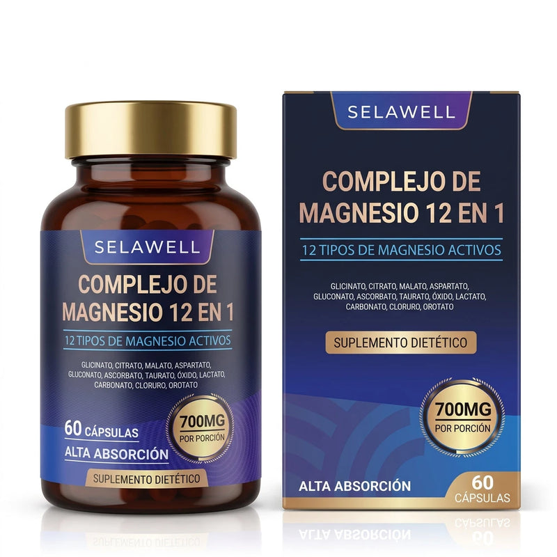 Complejo de Magnesio 12 en 1 "SelaWell" - Laboratorio AurumVeste